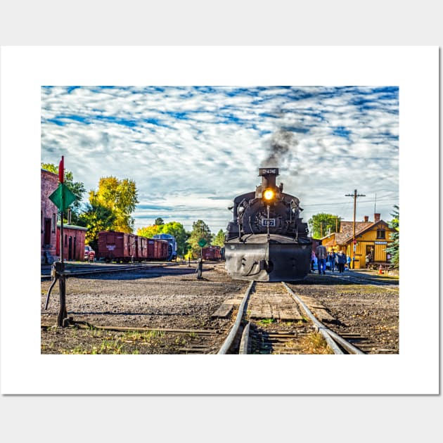 Cumbres and Toltec Narrow Gauge Railroad Chama New Mexico Yard Wall Art by Gestalt Imagery